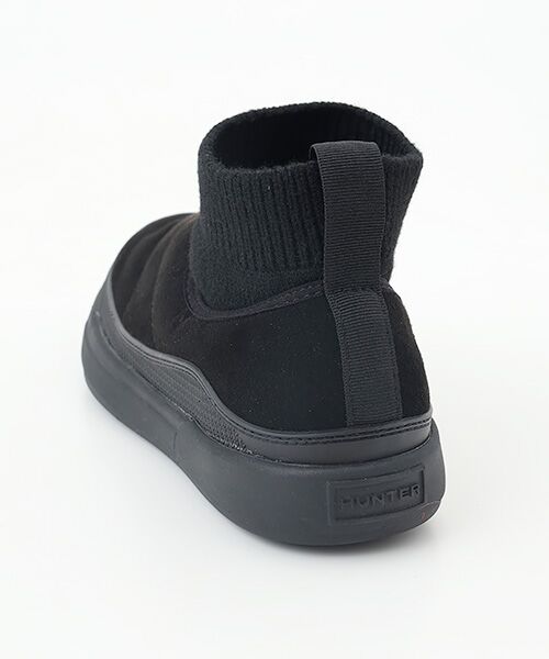 HUNTER / ハンター ブーツ（ショート丈） | イン/アウト ビーガン スエード ニッテッド カフ ブーツ | 詳細4