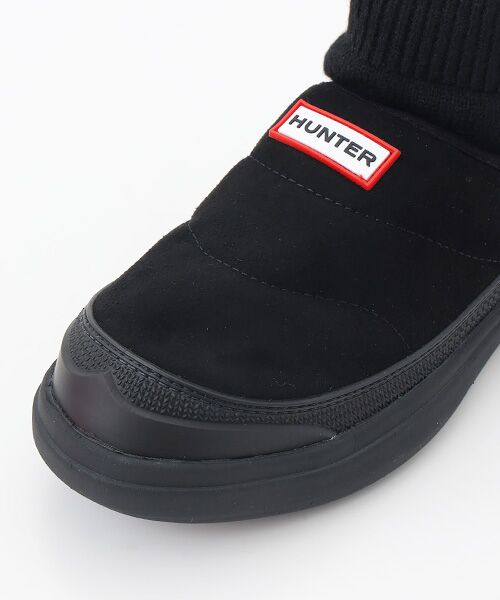 HUNTER / ハンター ブーツ（ショート丈） | イン/アウト ビーガン スエード ニッテッド カフ ブーツ | 詳細7