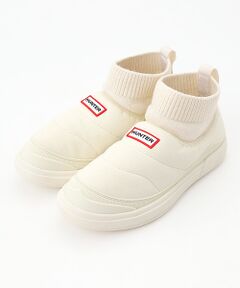 HUNTER / ハンター ブーツ（ショート丈） | イン/アウト ビーガン スエード ニッテッド カフ ブーツ