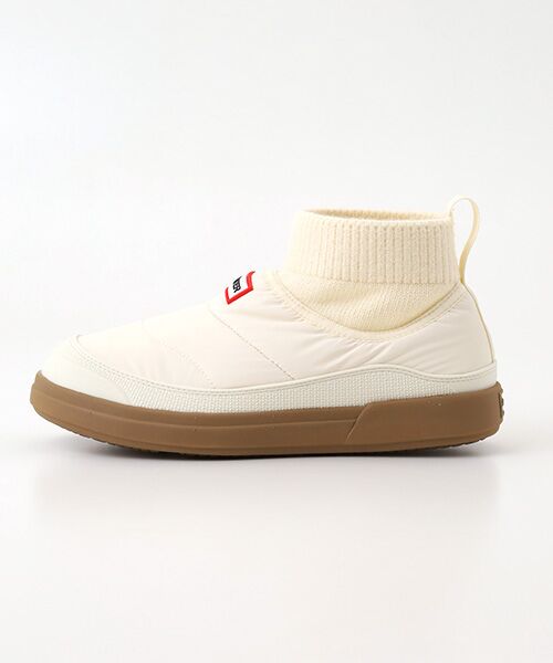 HUNTER / ハンター フラットシューズ | レディース イン/アウト パファー ニッテッド カフ ブーツ | 詳細2