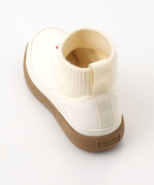 HUNTER / ハンター フラットシューズ | レディース イン/アウト パファー ニッテッド カフ ブーツ | 詳細4