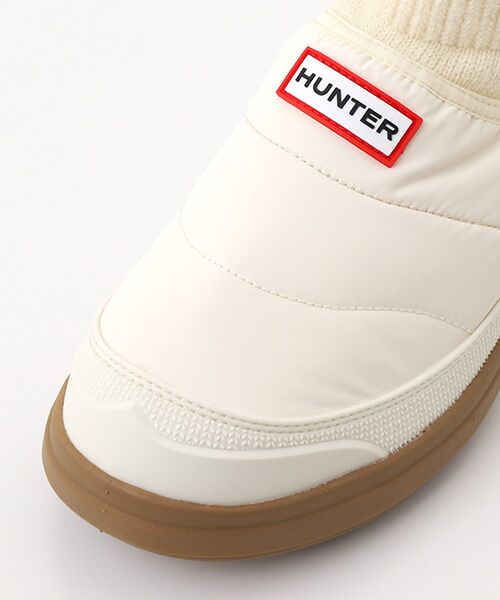 HUNTER / ハンター フラットシューズ | レディース イン/アウト パファー ニッテッド カフ ブーツ | 詳細6