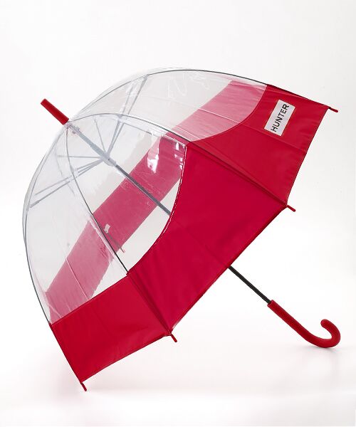 HUNTER / ハンター 傘 | トランスペアレント マスタッシュ バブル アンブレラ（ミリタリー レッド）