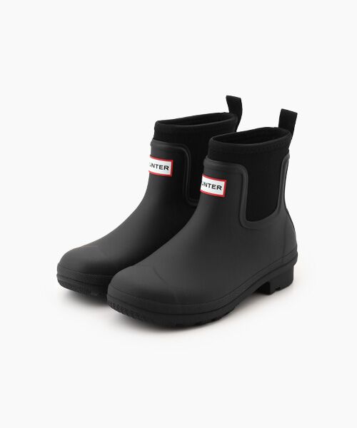 HUNTER / ハンター レインシューズ | レディース オリジナル ネオプレン チェルシー ブーツ（ブラック）