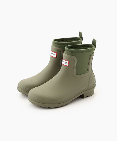 HUNTER / ハンター レインシューズ | レディース オリジナル ネオプレン チェルシー ブーツ（エナジークレイ）