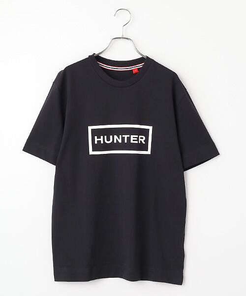 HUNTER / ハンター Tシャツ | ユニセックス ハンター ロゴ ティーシャツ（ブラック）