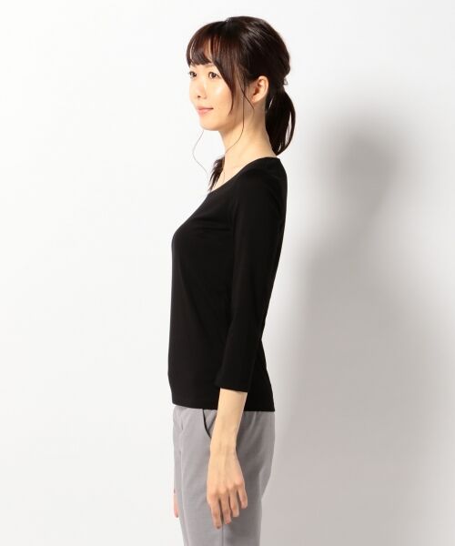 【XXS.XSサイズ有り】【洗える】Premium Jersey Uネックカットソー