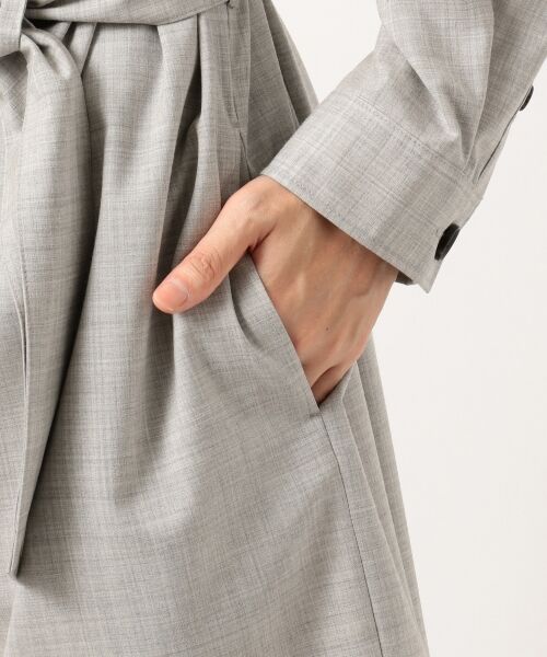 セール Domani10月号掲載 Silky Wool シャツドレス ミニ丈 ひざ丈ワンピース Icb アイシービー ファッション通販 タカシマヤファッションスクエア