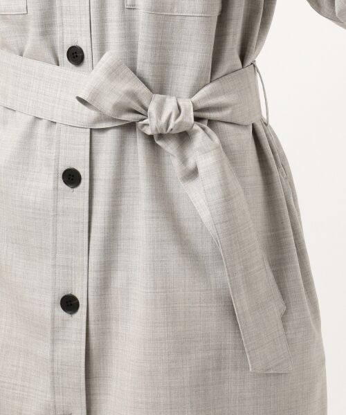 セール Domani10月号掲載 Silky Wool シャツドレス ミニ丈 ひざ丈ワンピース Icb アイシービー ファッション通販 タカシマヤファッションスクエア