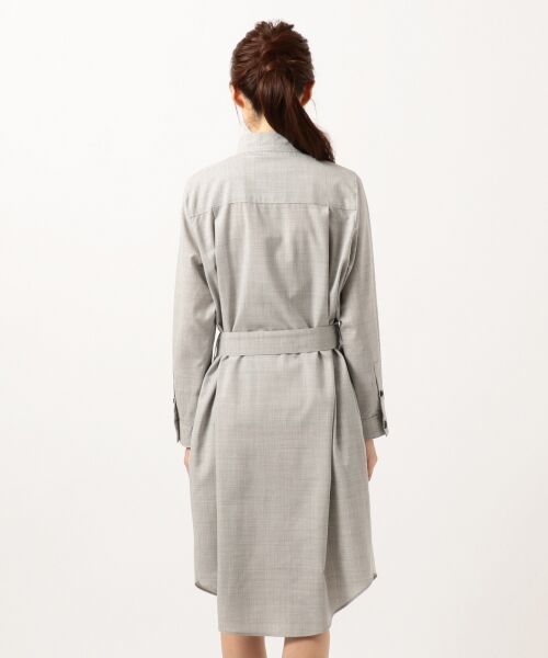 セール Domani10月号掲載 Silky Wool シャツドレス ミニ丈 ひざ丈ワンピース Icb アイシービー ファッション通販 タカシマヤファッションスクエア