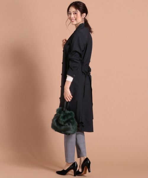 セール Domani10月号掲載 Silky Wool シャツドレス ミニ丈 ひざ丈ワンピース Icb アイシービー ファッション通販 タカシマヤファッションスクエア