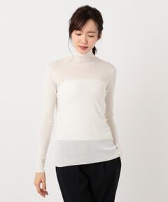 【洗える】Tencel Wool ハイネックニット