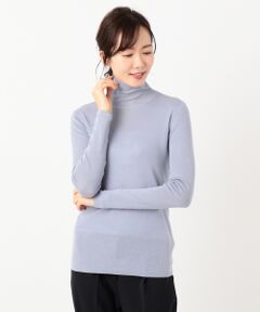 【洗える】Tencel Wool ハイネックニット