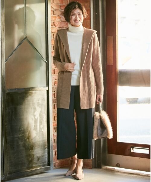 セール】 【店頭売れ筋】Soft Wool Middle フードカーディガン