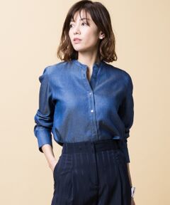 Tencel Denim シャツブラウス