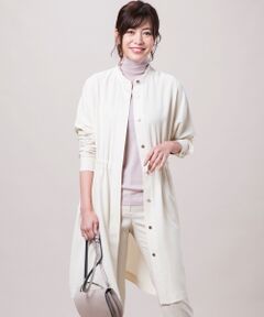 【洗える】Tencel Denim ロングシャツ