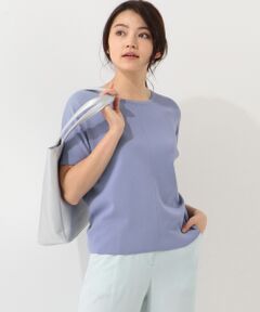 ICB / アイシービー ニット・セーター | 【洗える】Synthetic Fullneedle 半袖ニット