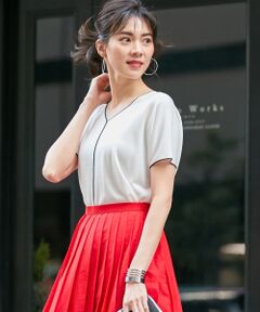 【2019初夏のWEB限定カラー】Synthetic Yarn 半袖 ニット