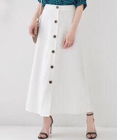 ICB / アイシービー ミニ・ひざ丈スカート | Crust Linen  スカート