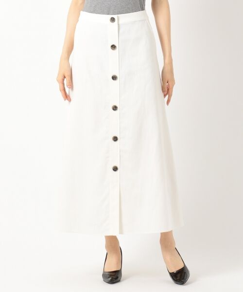 ICB / アイシービー ミニ・ひざ丈スカート | Crust Linen スカート | 詳細4