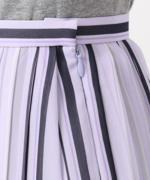 ICB / アイシービー ミニ・ひざ丈スカート | Multi Stripe プリーツスカート | 詳細11