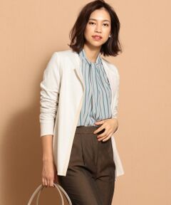 ICB / アイシービー ノーカラージャケット | 【伸縮性】Soft Mild Jersey ライトジャケット