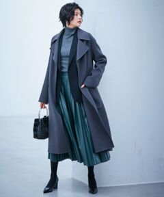 【mi-mollet掲載】Wool Rever トレンチ型コート