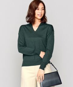 【シルク＆カシミヤ混】Wool Silk Cashmere Vネックニット