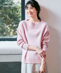 【2019冬のWEB限定カラー】Soft Cashmere Mix ボートネックニット