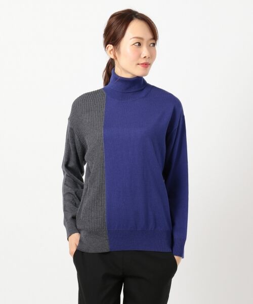 ICB / アイシービー ニット・セーター | Bicolor Wool タートルネックニット | 詳細12