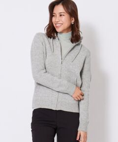 【ふんわりカシミヤ混】Soft Cashmere Mix ニットパーカー