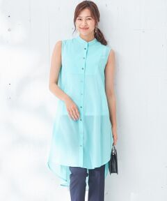 【WEB限定カラー】Organza Cotton ロングブラウス