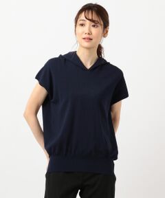 【接触冷感】Synthetic Stretch フーディーニット