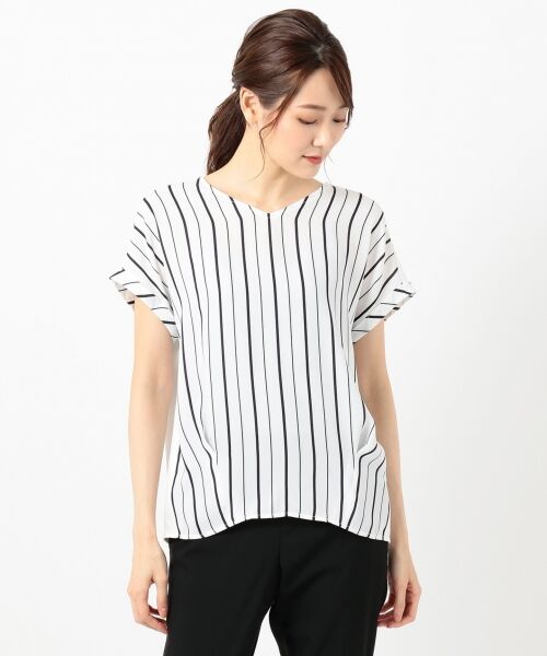 ICB / アイシービー Tシャツ | 【WEB限定】Cotton Combi Stripe カットソー | 詳細3