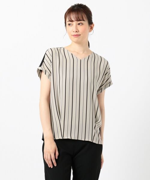 ICB / アイシービー Tシャツ | 【WEB限定】Cotton Combi Stripe カットソー | 詳細13