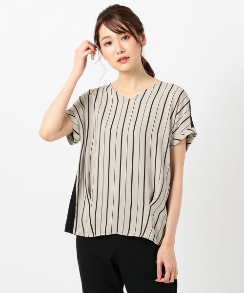 ICB / アイシービー Tシャツ | 【WEB限定】Cotton Combi Stripe カットソー | 詳細14