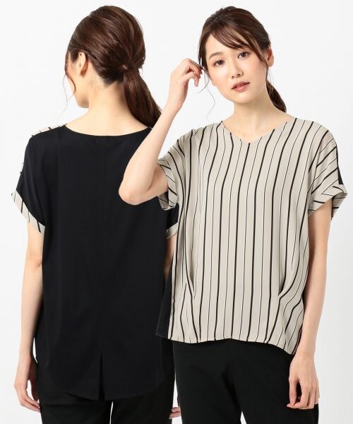 ICB / アイシービー Tシャツ | 【WEB限定】Cotton Combi Stripe カットソー | 詳細17