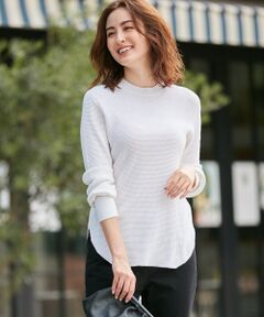 【WEB・一部店舗限定】Cashmere ワッフルニット