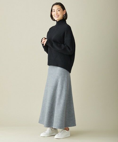 ICB / アイシービー ミニ・ひざ丈スカート | Milled Wool スカート | 詳細1