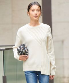 【洗える】BlockingWool プルオーバーニット