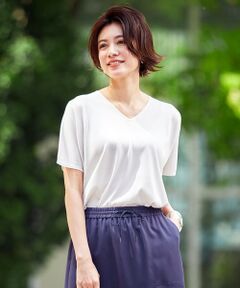 【WEB限定カラーあり】Synthetic Yarn 半袖 ニット