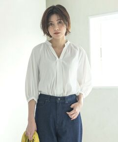 【洗える】Tencel Nylon Stretch ブラウス