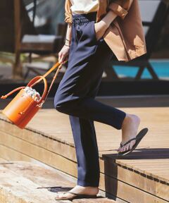 ICB / アイシービー その他パンツ | 【マガジン掲載】Fluid Back Satin ドロスト パンツ（番号CK28）