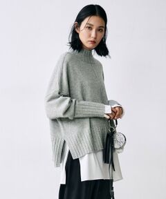 【マガジン掲載・WEB限定カラーあり・新色追加】Soft Wool Cashmere Mix ハイネック ニット（番号CL27）