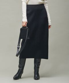 ICB / アイシービー ミニ・ひざ丈スカート | 【マガジン掲載】 SyntheticYarnスムース ニットスカート（番号CJ43）