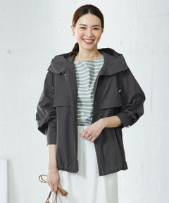 ICB / アイシービー ブルゾン | 【撥水加工】T/Cタッサー フーデットコート