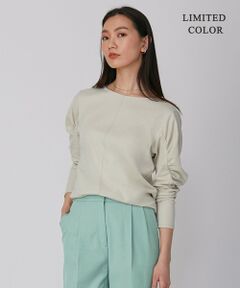 ICB / アイシービー カットソー | 【WEB限定カラーあり・洗える】ハイツイストスムース ギャザースリーブカットソー