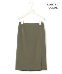ICB / アイシービー ミニ・ひざ丈スカート | 【追加生産・洗える】Fied ラップ風スカート