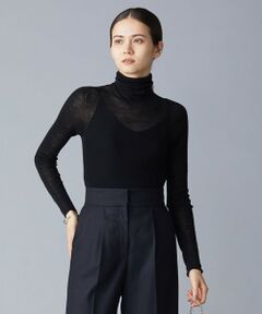 ICB / アイシービー ニット・セーター | 【洗える】シアーウール タートルニット