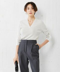 ICB / アイシービー ニット・セーター | 【洗える】 シンセティックフルニードル Vネックプルオーバー